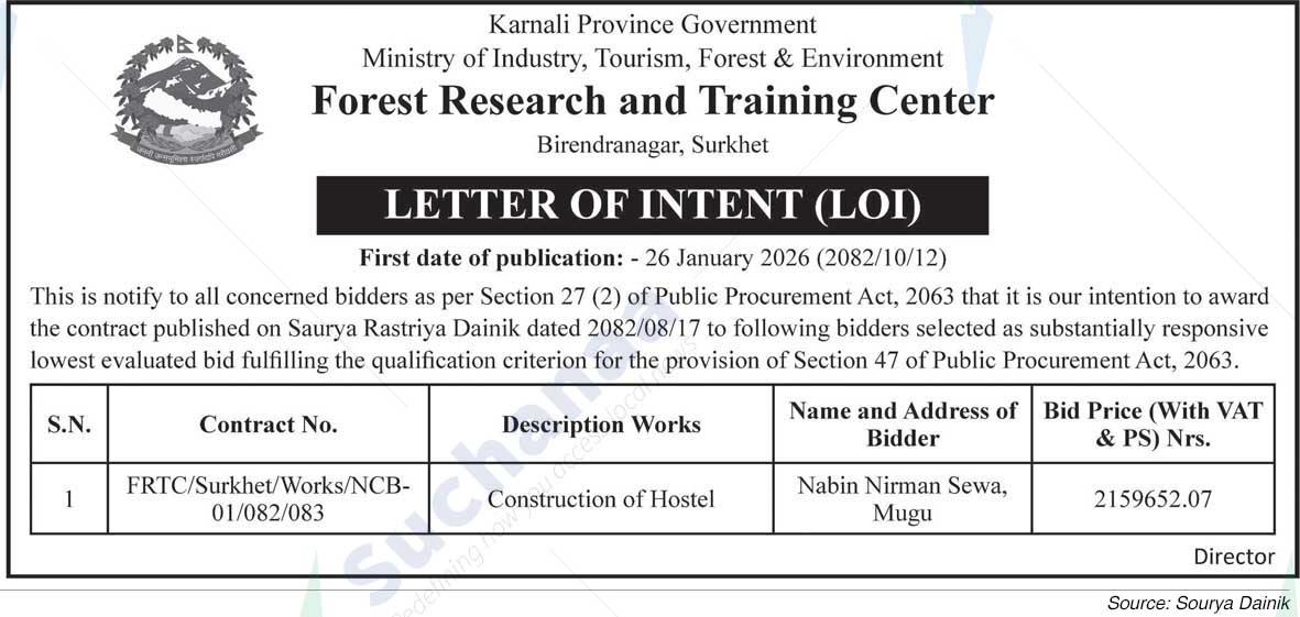 Forest Research and Training Center, Surkhet