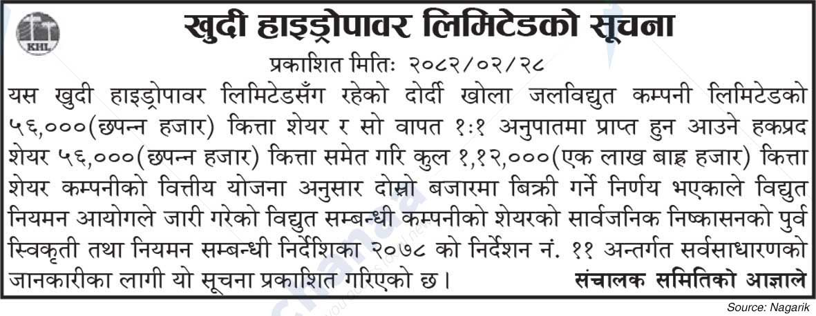 Khudi Hydropower Limited