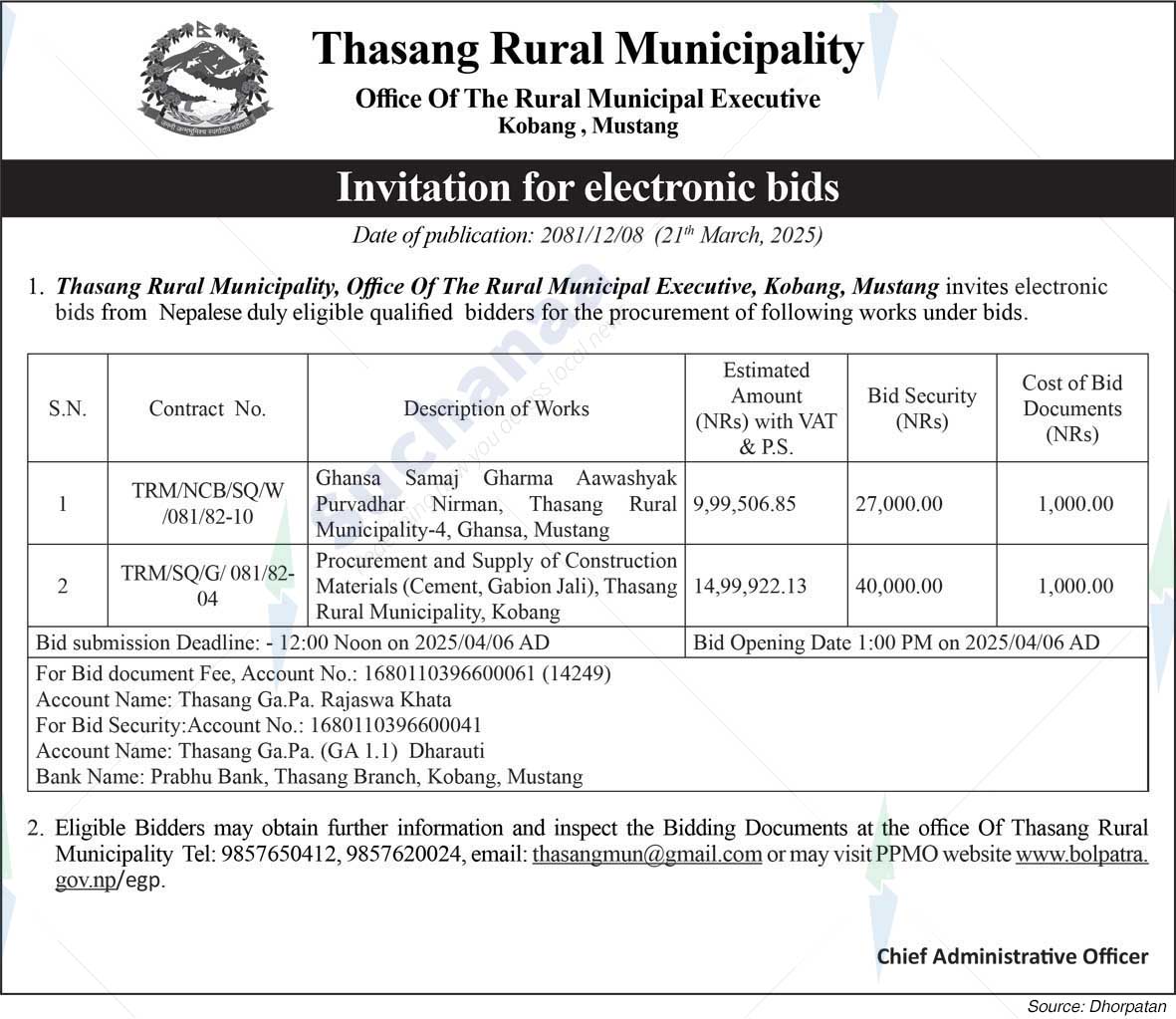 Thasang Rural Municipality