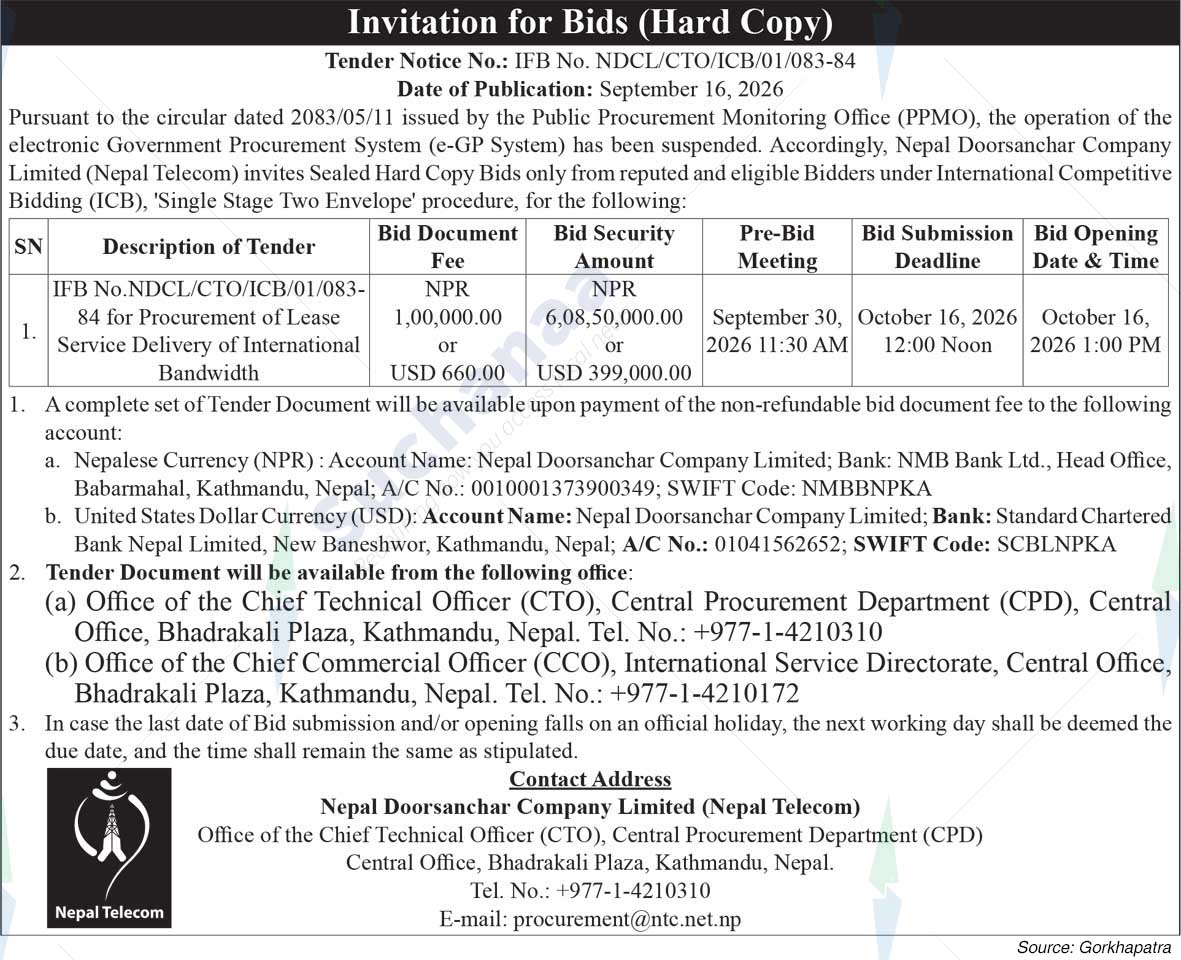 Nepal Doorsanchar Company Limited (NTC), Wireless Service Directorate