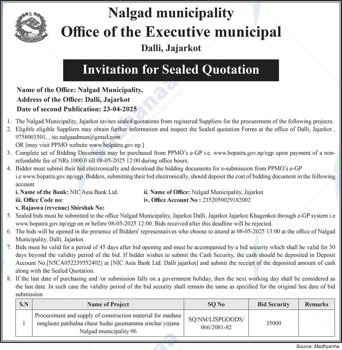 Nalgad Municipality