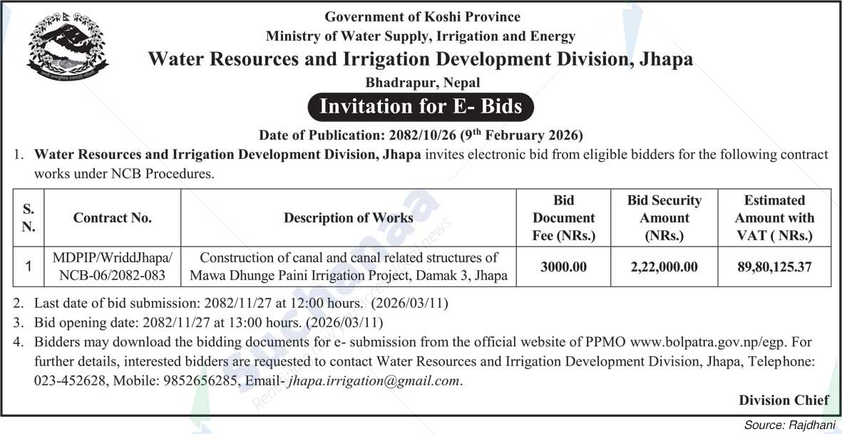 Water Resources and Irrigation Development Division, Jhapa