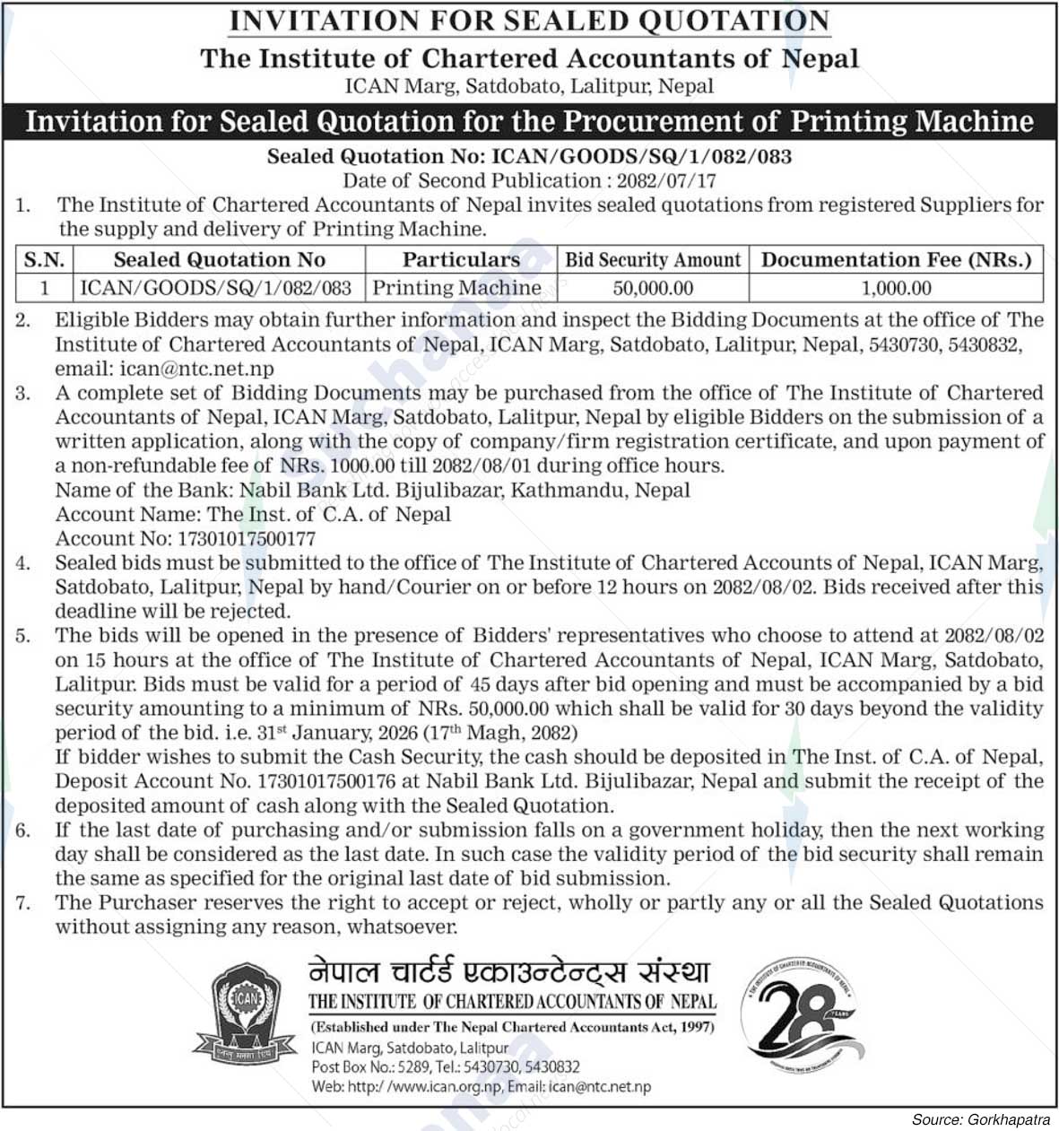 The Institute of Chartered Accountants of Nepal