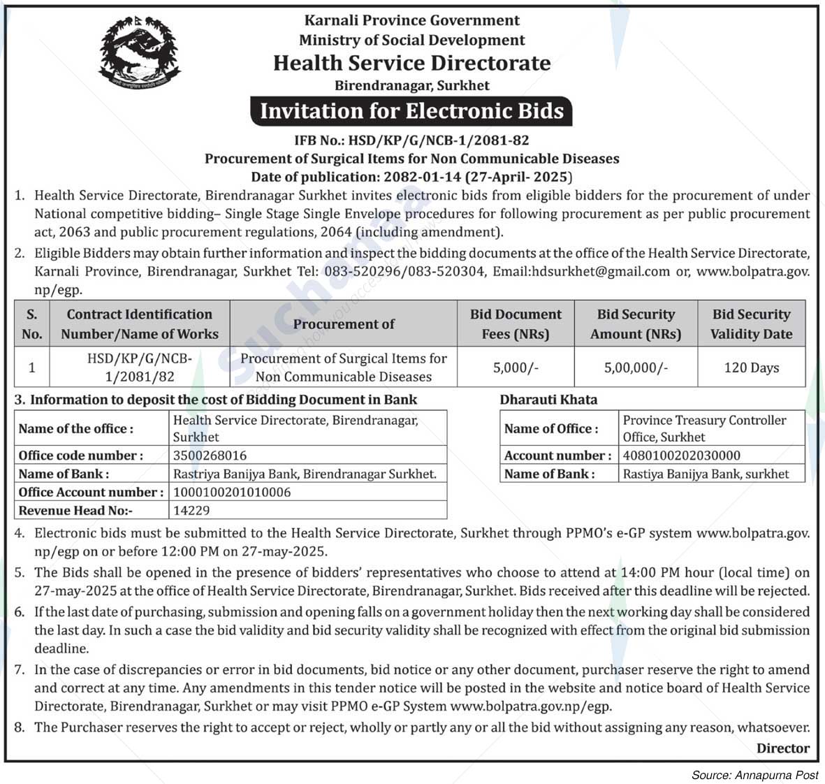 Health Service Directorate