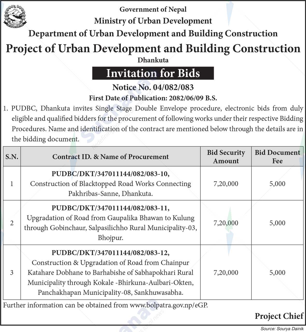 Project of Urban Development and Building Construction
