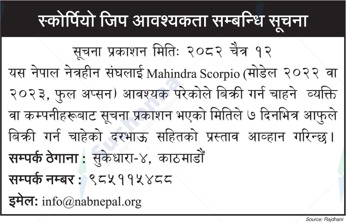 Nepal Association of the Blind