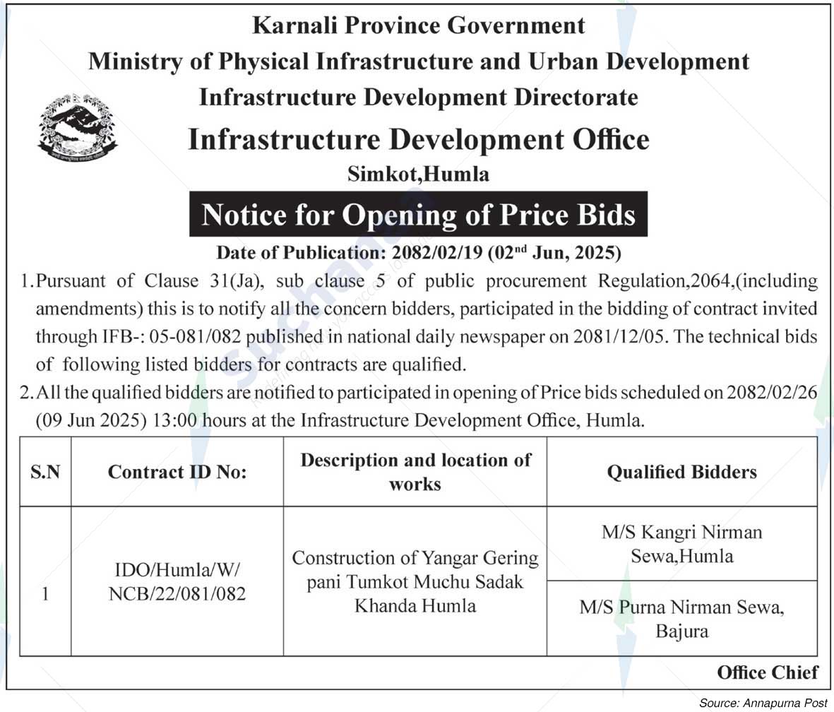 Infrastructure Development Office, Humla