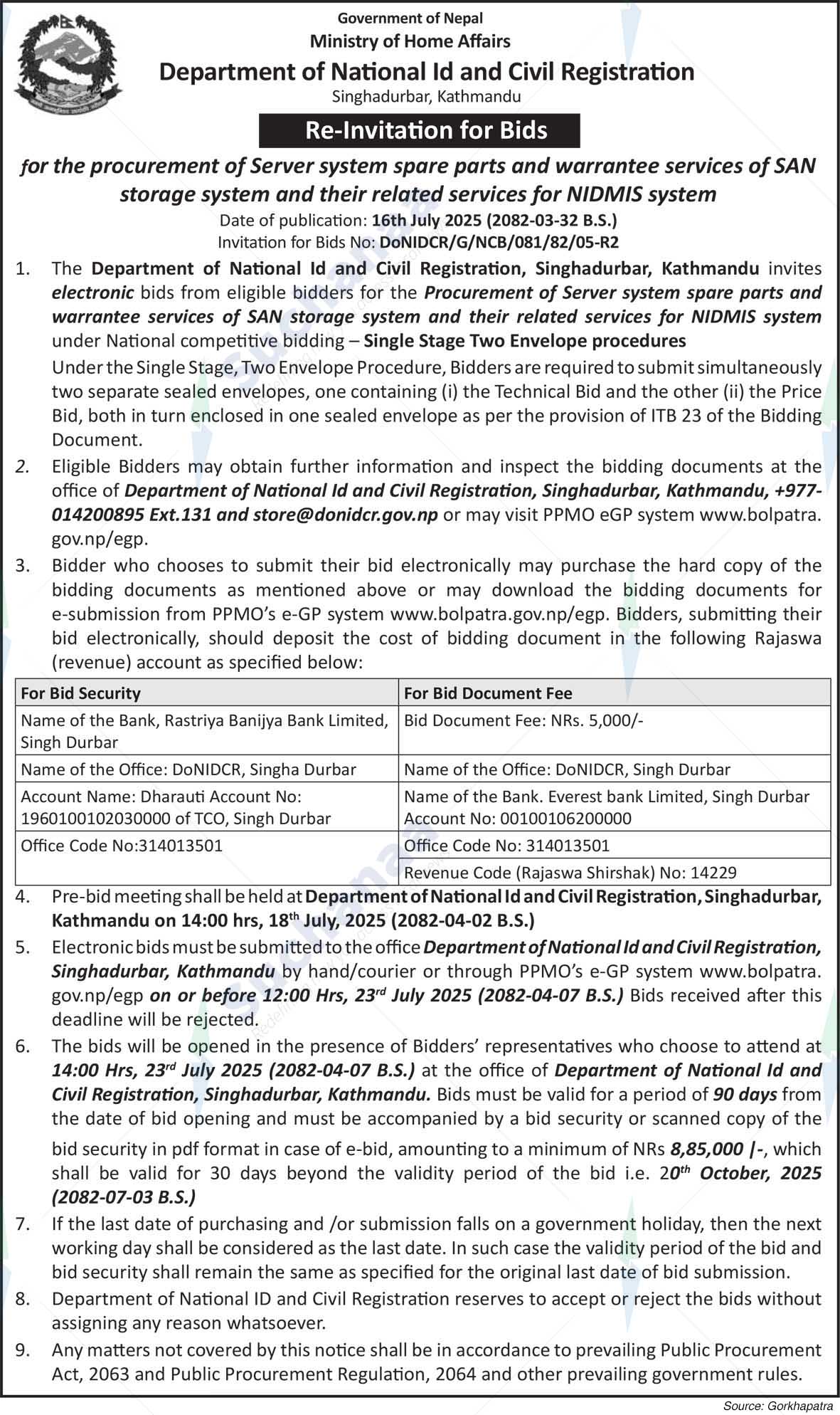Department of National ID and Civil Registration