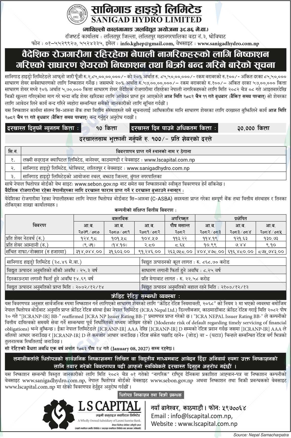 Sanigad Hydro Limited