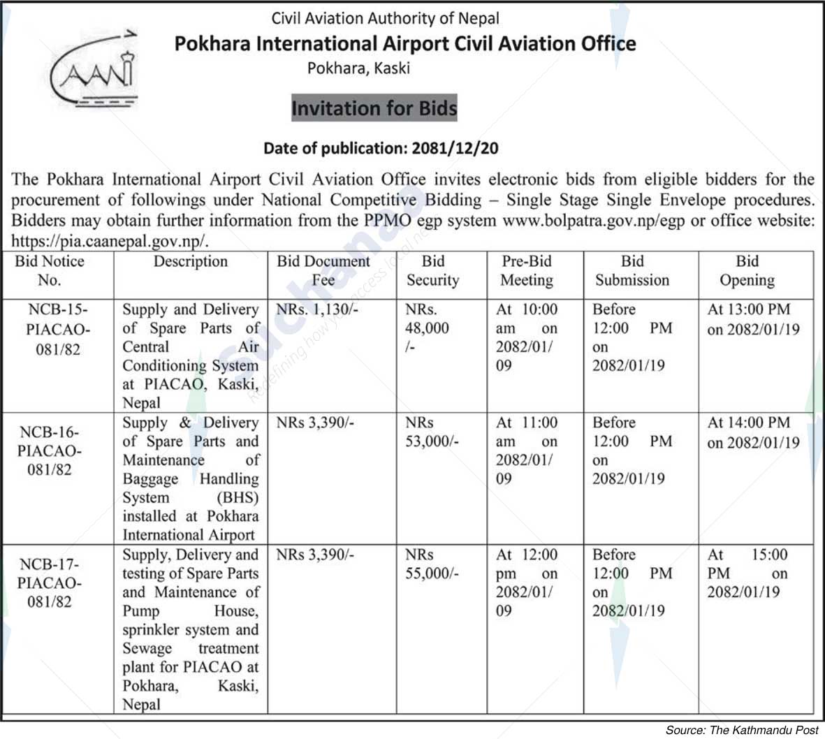 Pokhara International Airport Civil Aviation Office