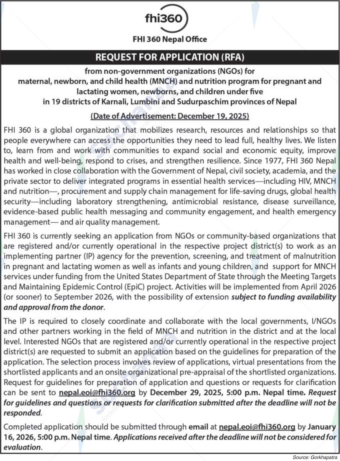 FHI 360 Nepal