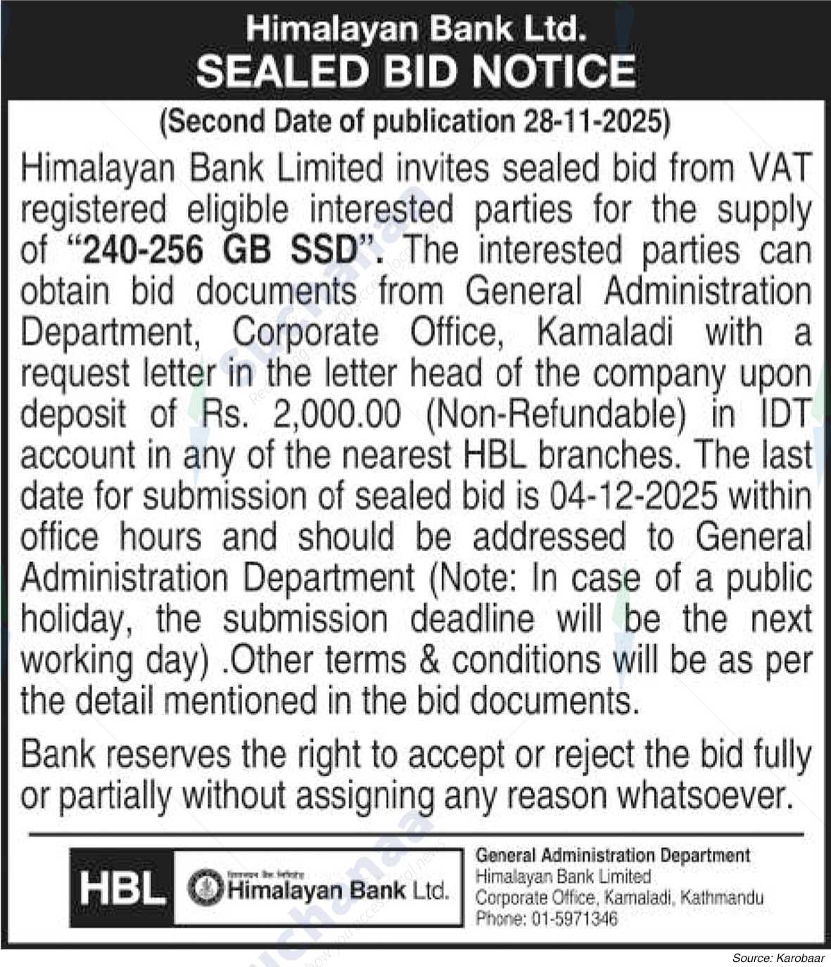 Himalayan Bank Limited