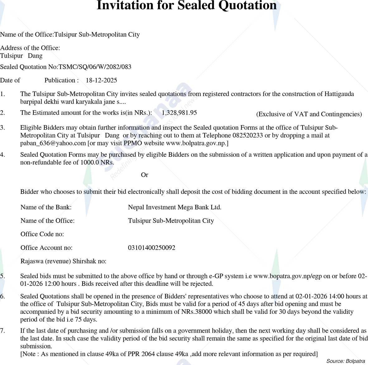 Tulsipur Sub-Metropolitan City