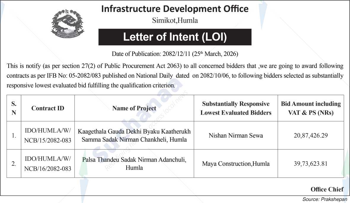 Infrastructure Development Office, Simikot, Humla