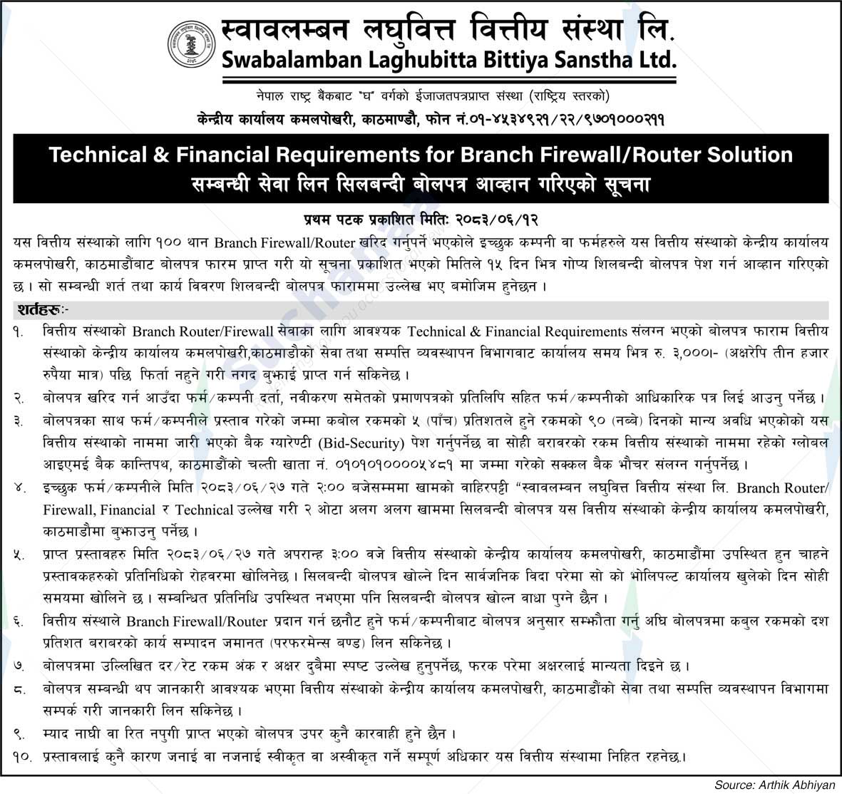 Swabalamban Laghubitta Bittiya Sanstha Limited