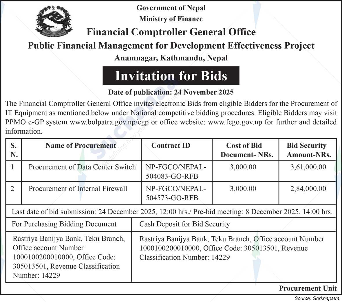 Public Financial Management for Development Effectiveness Project, Anamnagar, Kathmandu