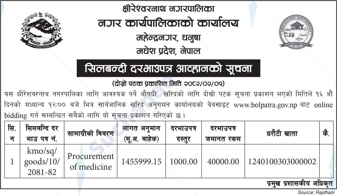 Kshireshwornath Municipality