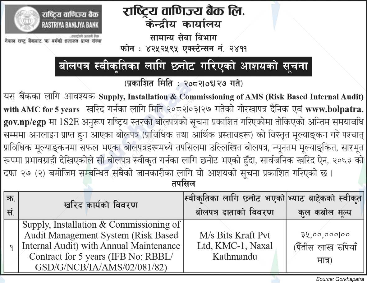 Rastriya Banijya Bank Ltd.