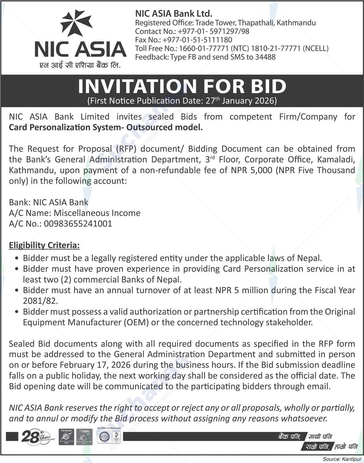 NIC Asia Bank Limited