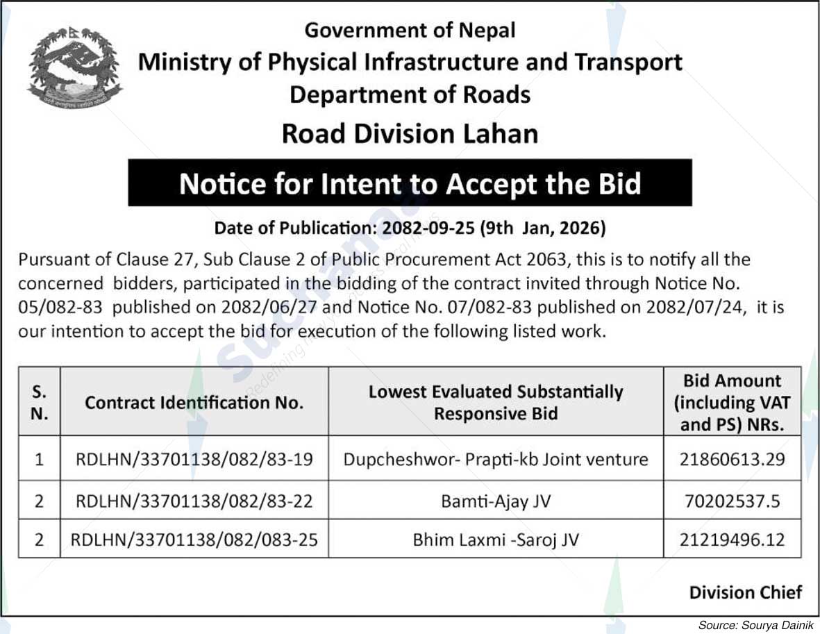 Road Division, Lahan