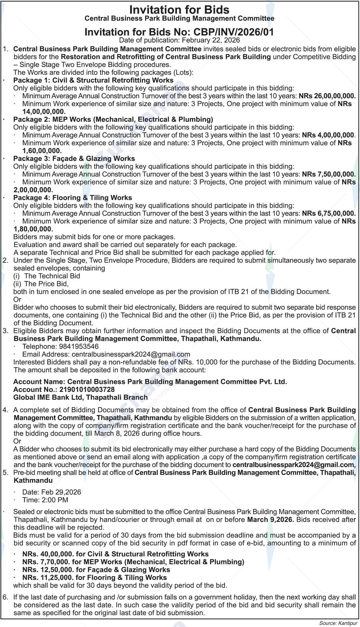 Central Business Park Building Management Committee, Thapathali, Kathmandu