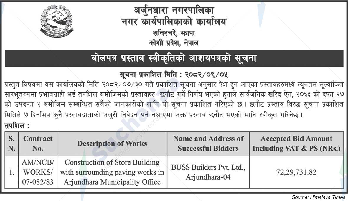 Arjundhara Municipality
