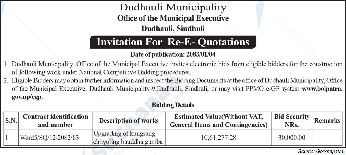Dudhauli Municipality