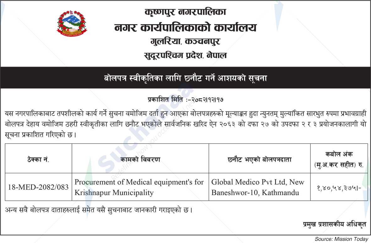 Krishnapur Municipality