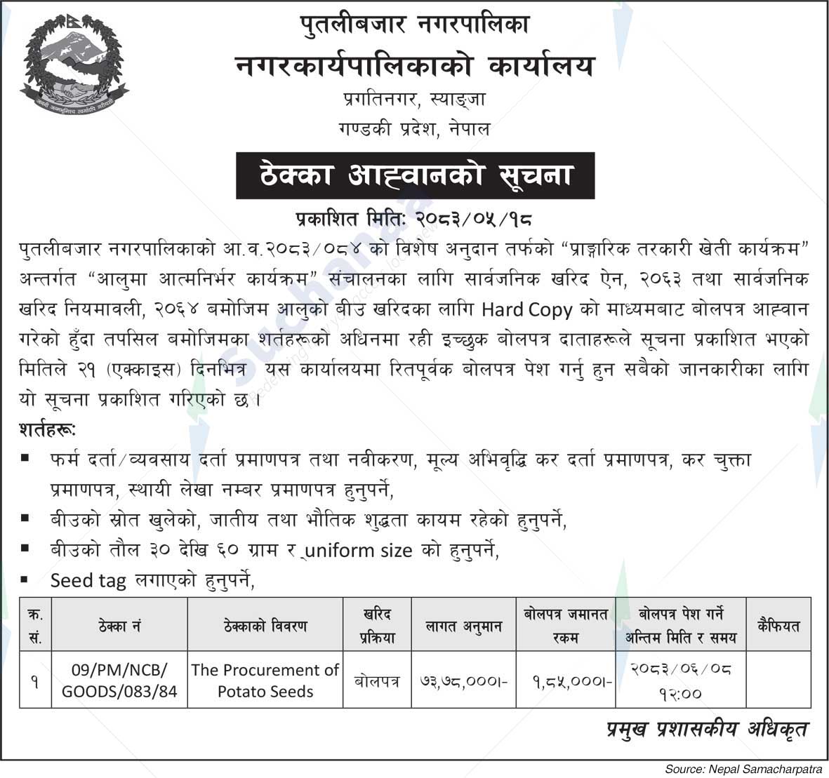 Putalibazar Municipality