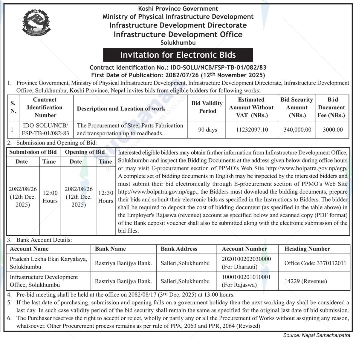 Infrastructure Development Office, Solukhumbu