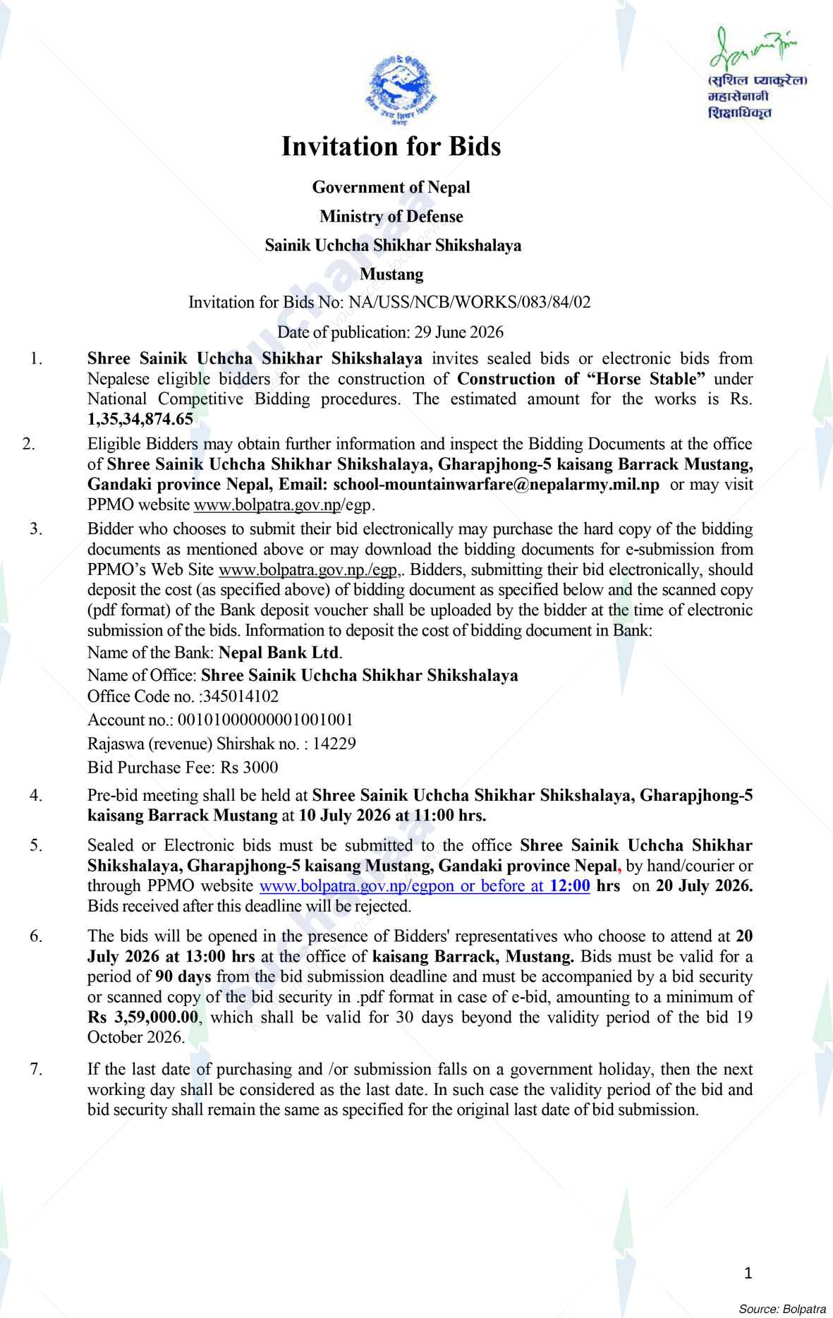 Sainik Uchcha Shikhar Shikshyalaya