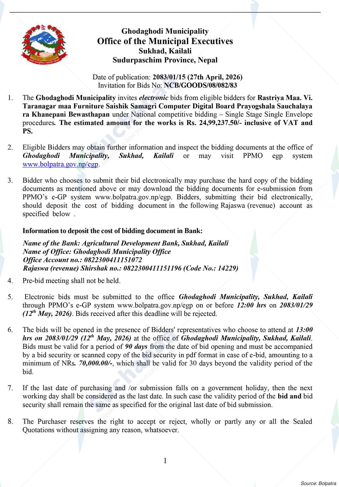 Ghodaghodi Municipality