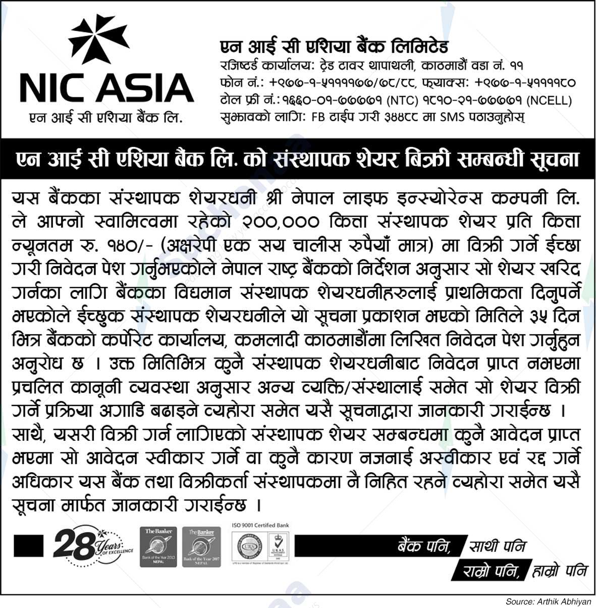 NIC Asia Bank Limited