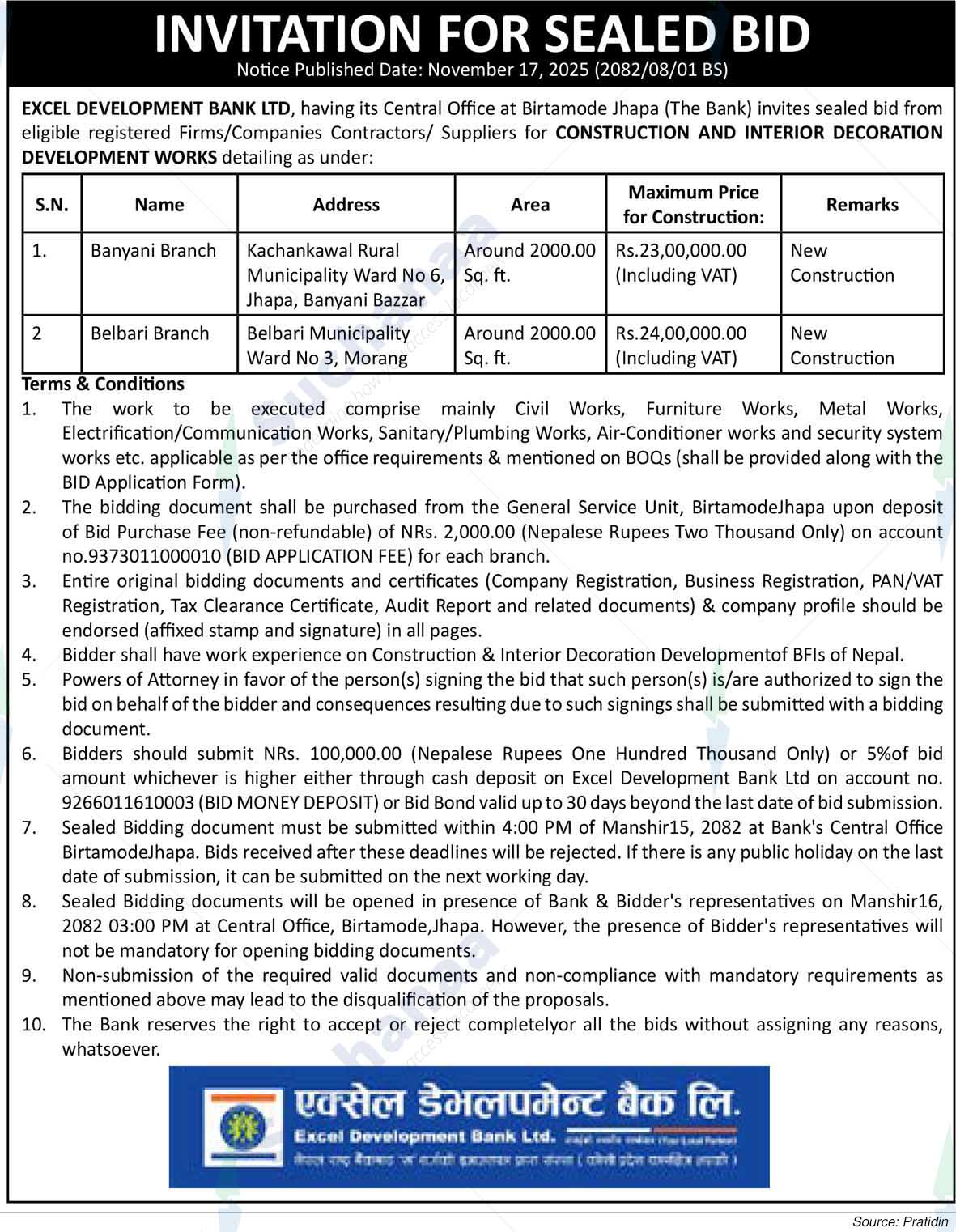 Excel Development Bank