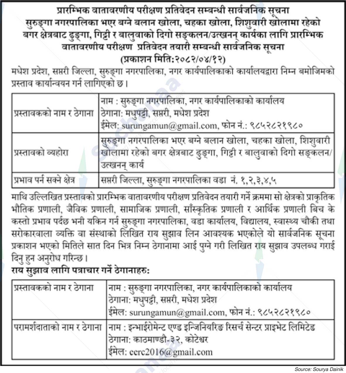 Surunga Municipality