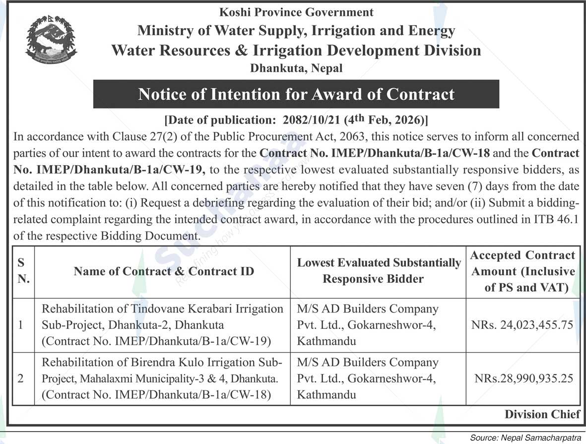 Water Resources and Irrigation Development Division, Dhankuta