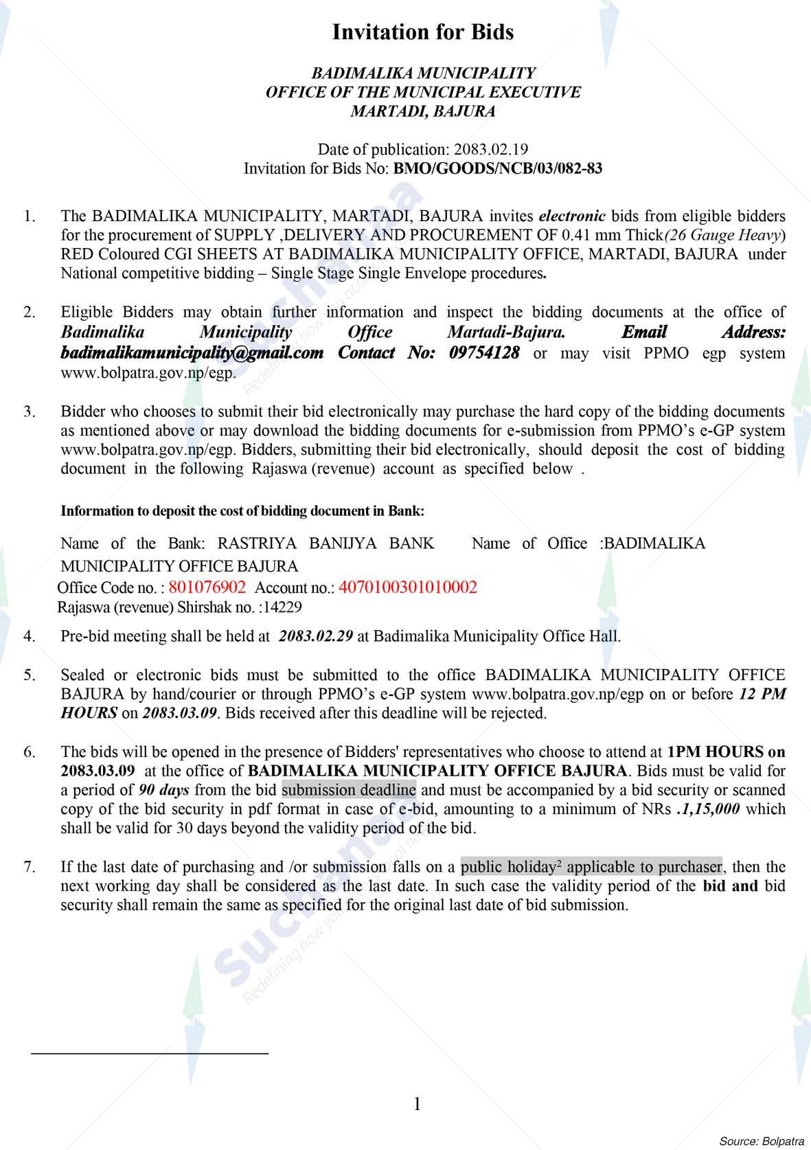 Badimalika Municipality