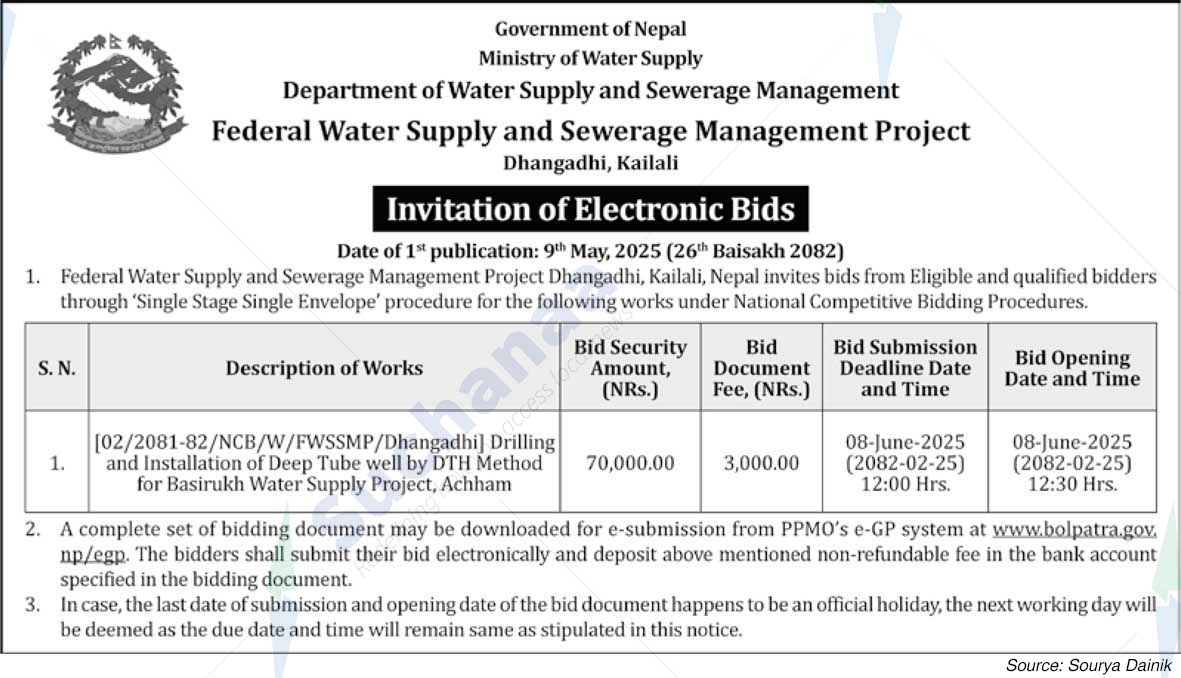 Federal Water Supply and Sewerage Management Project
