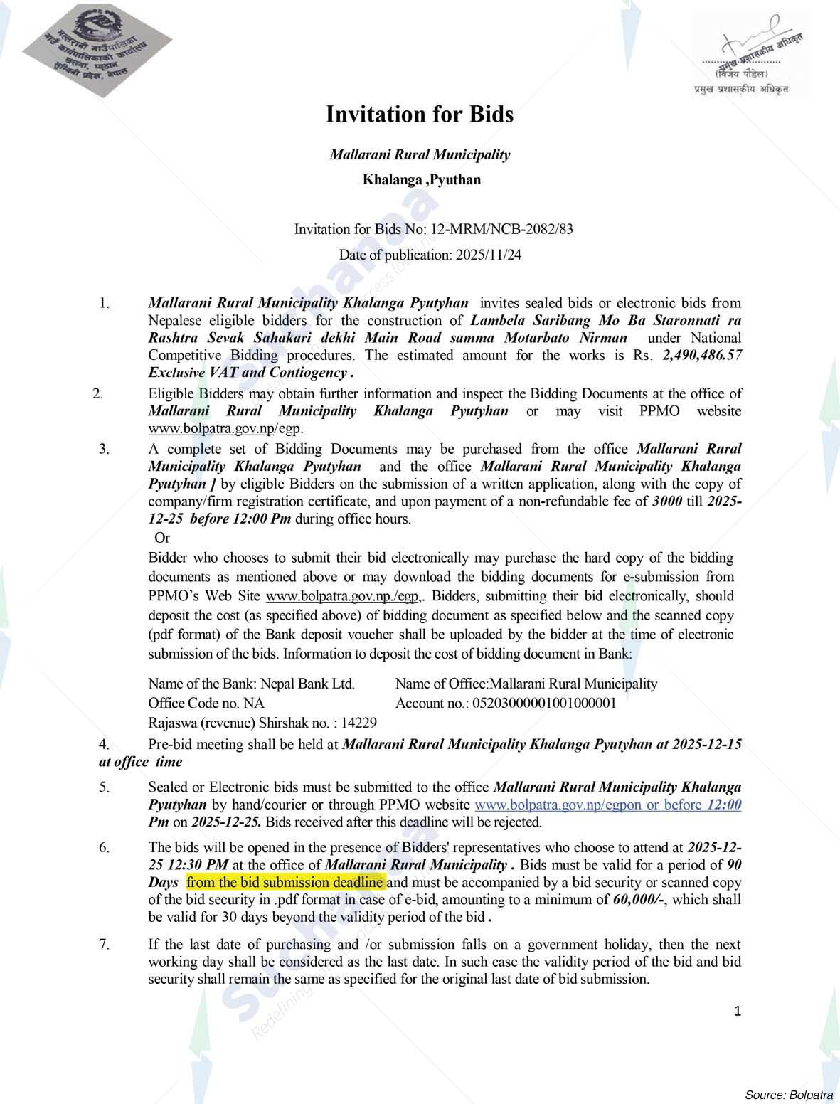 Mallarani Rural Municipality