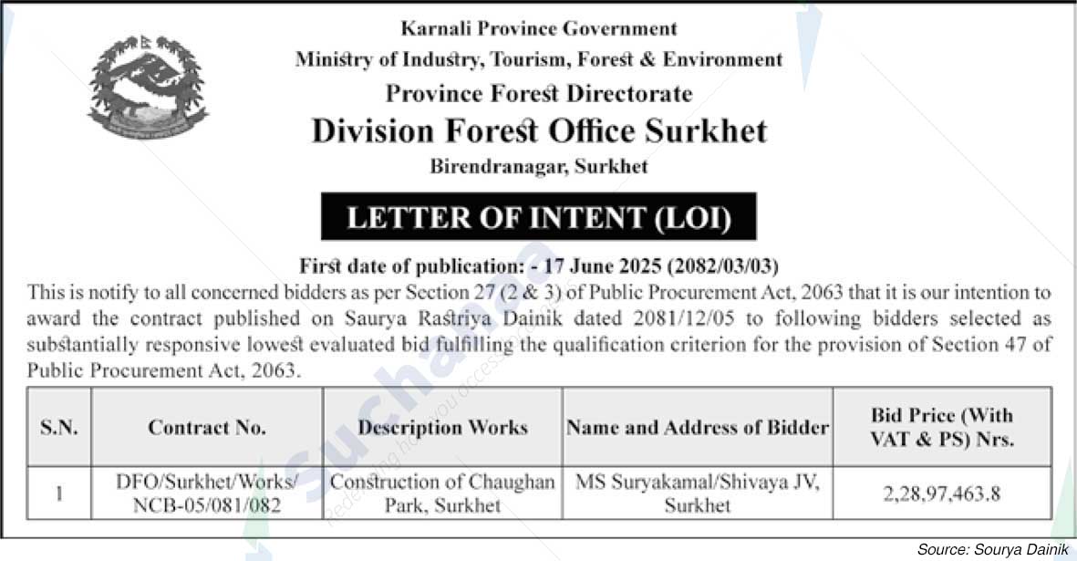 Division Forest Office, Surkhet