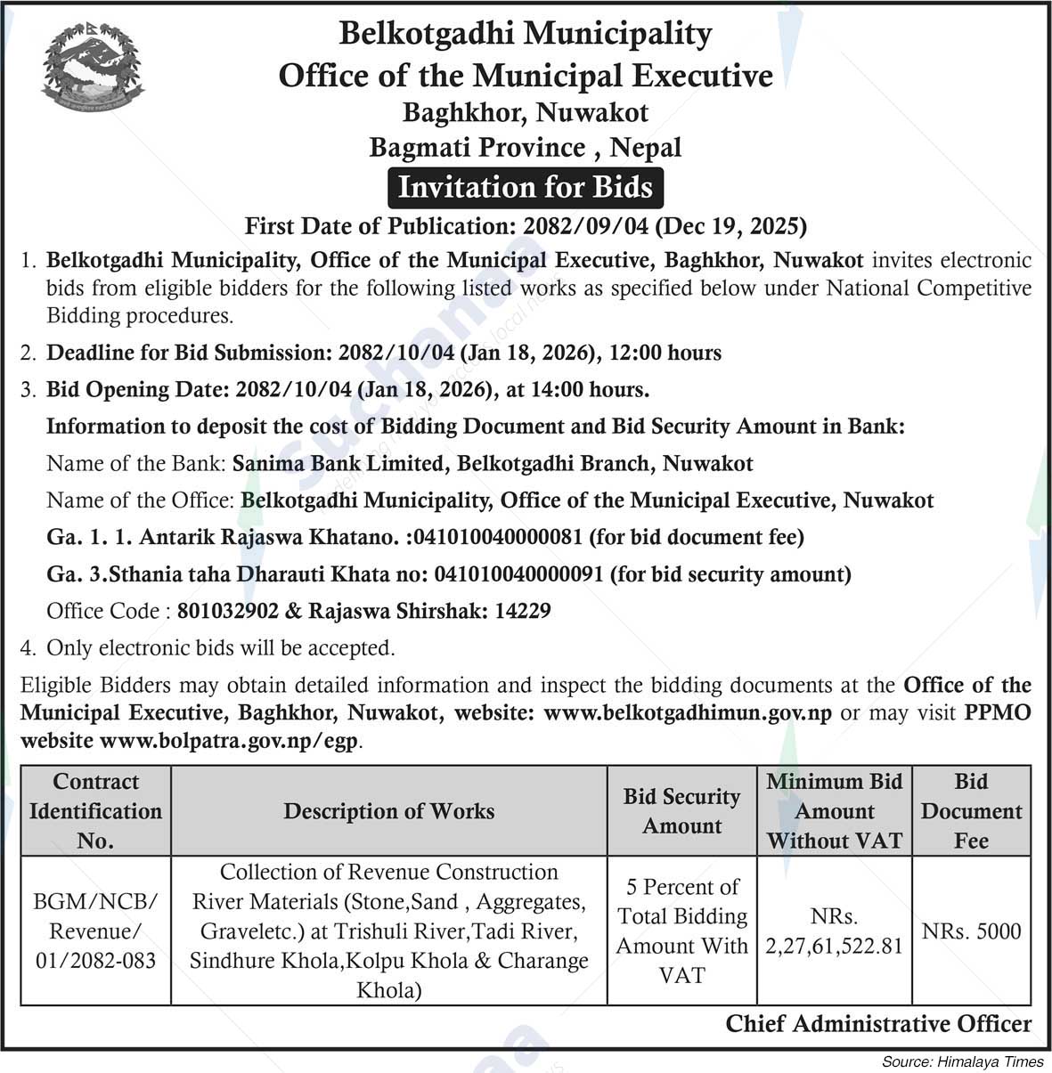Belkotgadhi Municipality