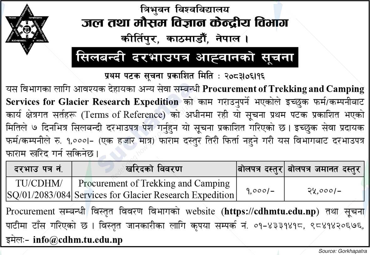 Central Department of Hydrology and Meteorology, TU