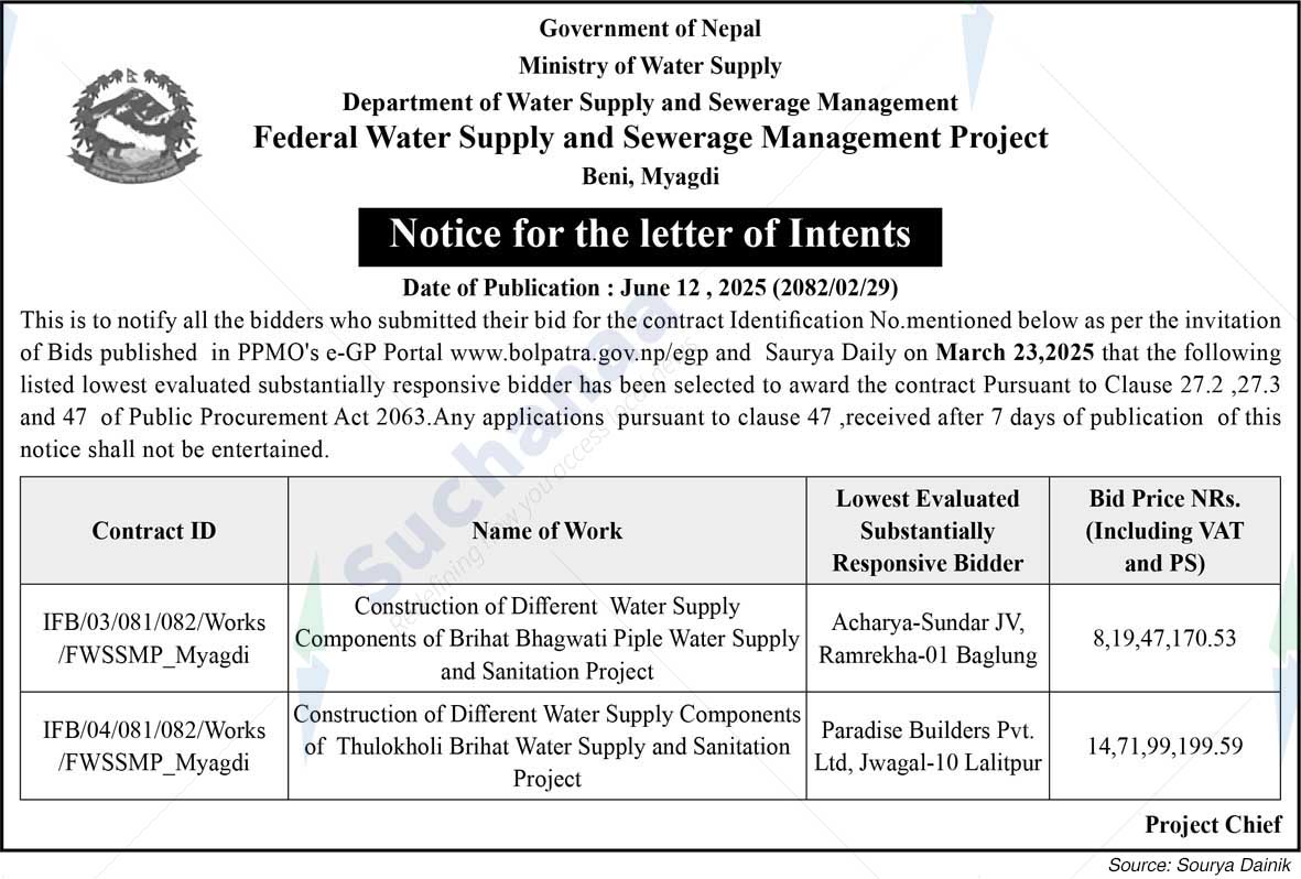 Federal Water Supply and Sewerage Management Project, Beni