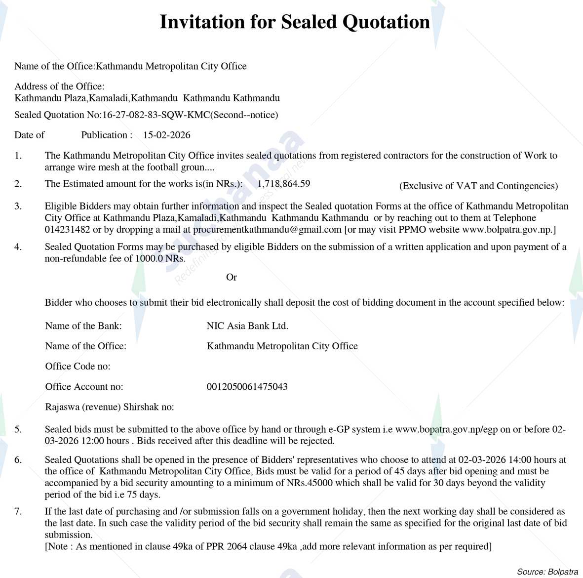 Kathmandu Metropolitan City