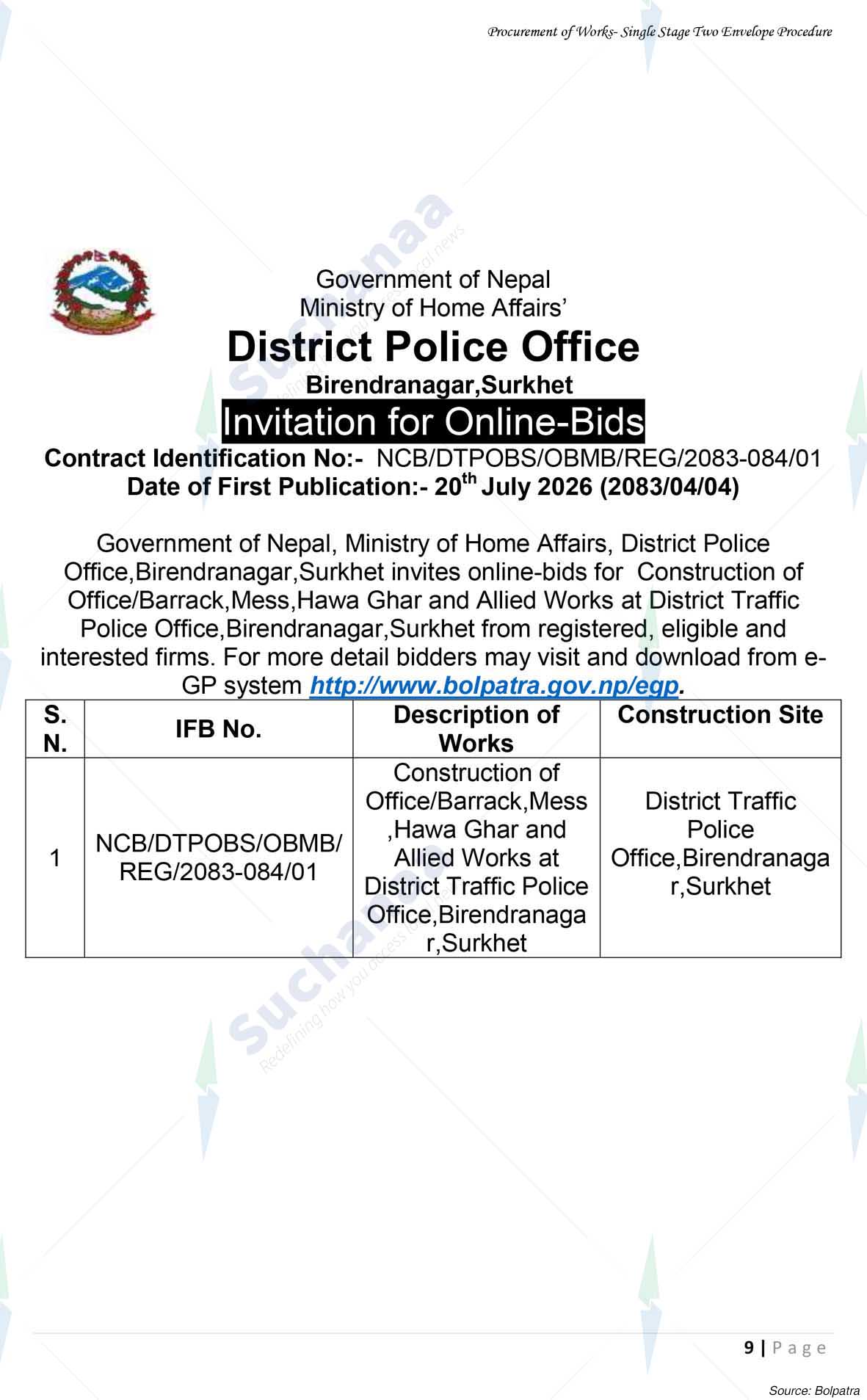 District Police Office, Surkhet