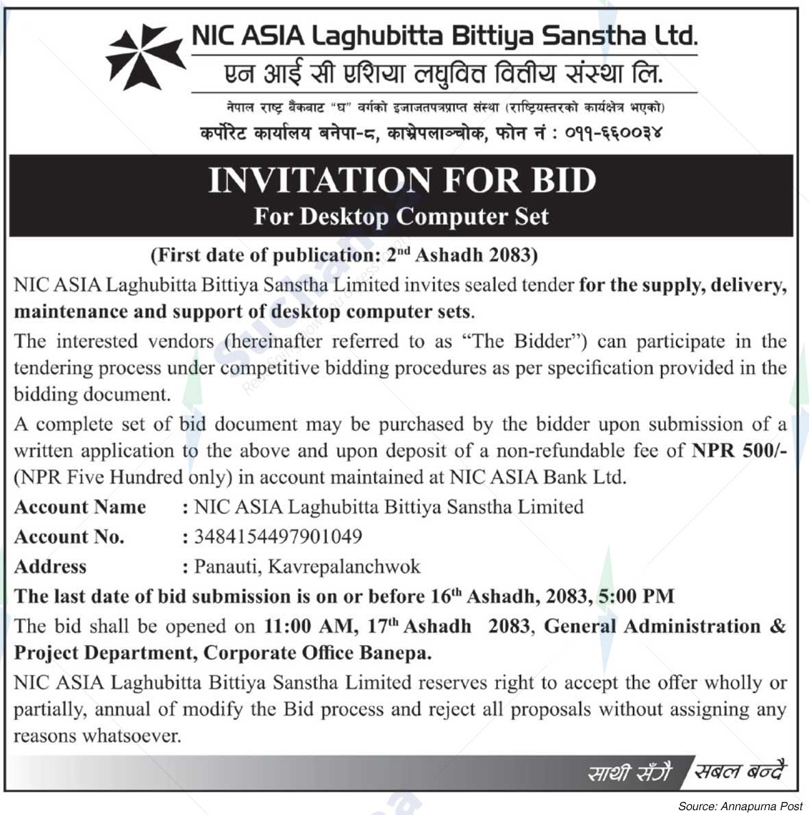 NIC ASIA Laghubitta Bittiya Sanstha Limited