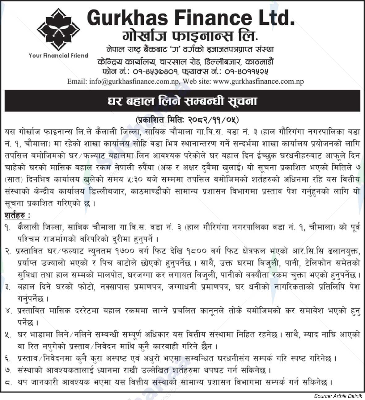 Gurkhas Finance Limited