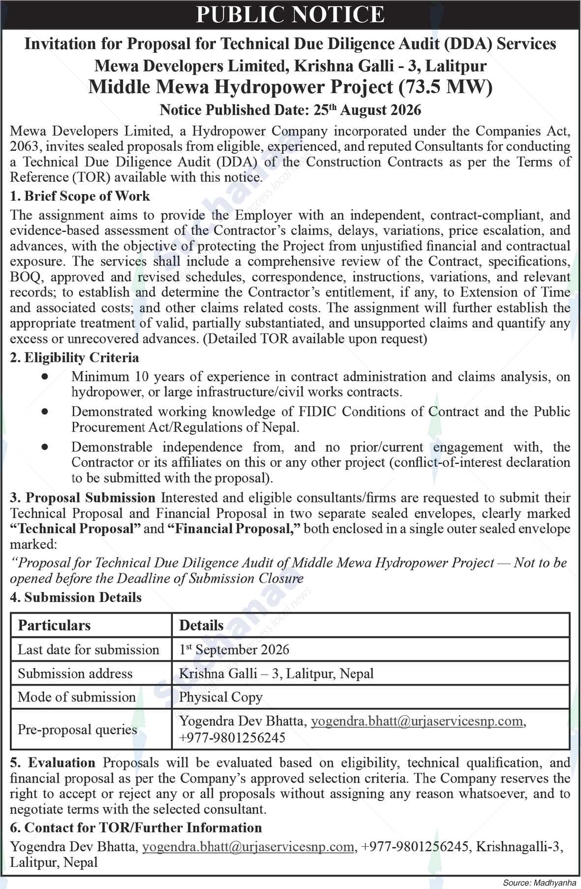 Mewa Developers Limited, Lalitpur