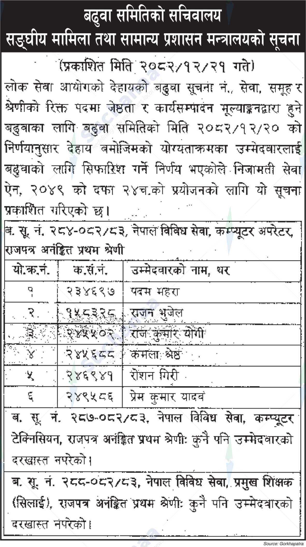 Ministry of Federal Affairs and General Administration