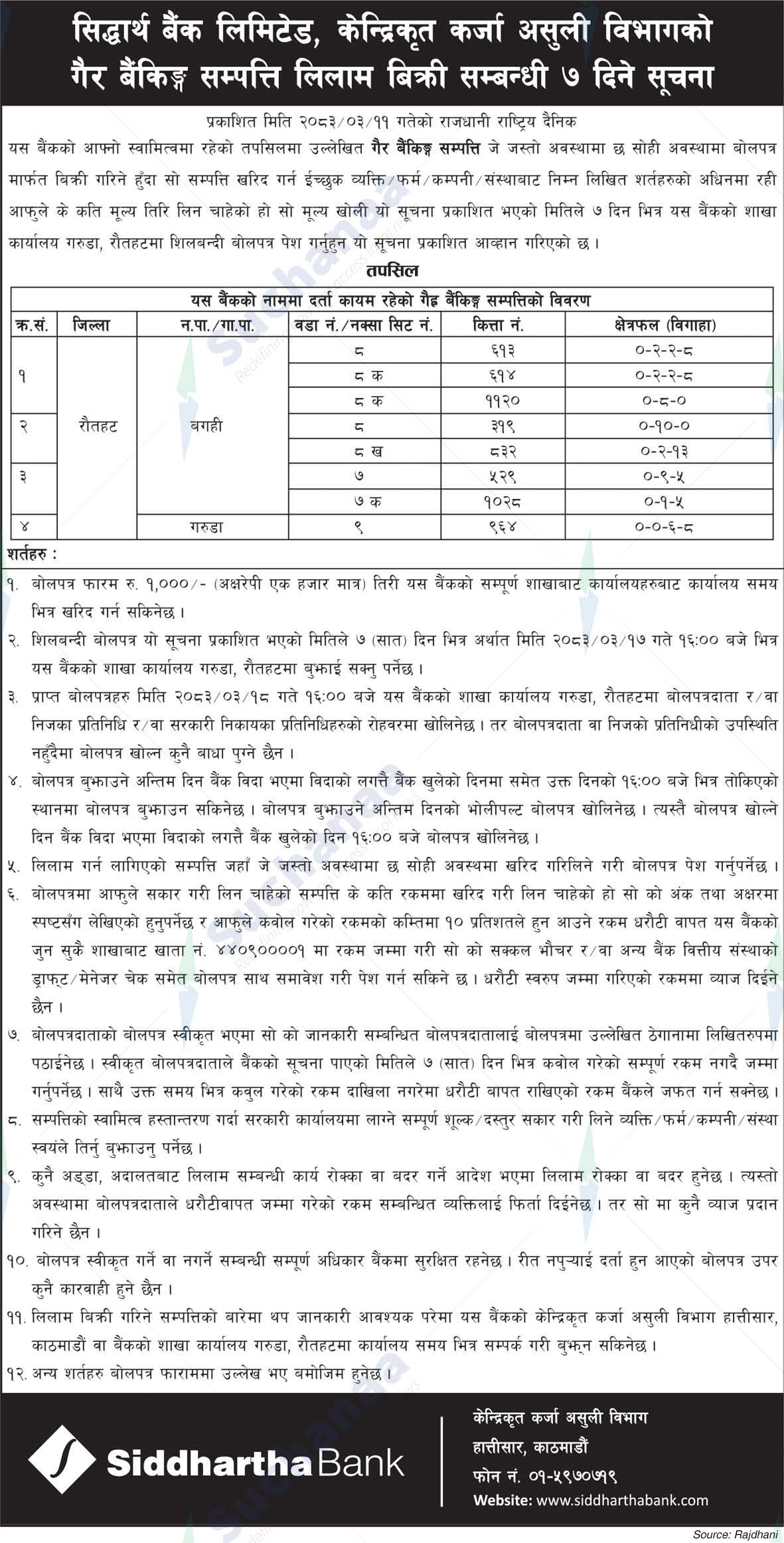 Siddhartha Bank Limited